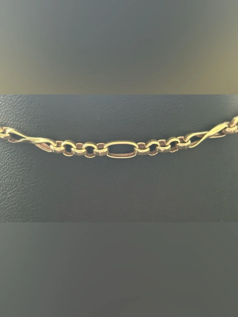 EG 14k Yellow Gold Chain 10” Bracelet Italy 585 Signed LobsterClasp 3.6g 3.175mm